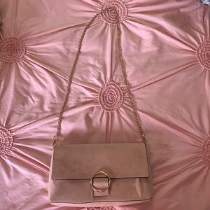 light pink chain strap bag